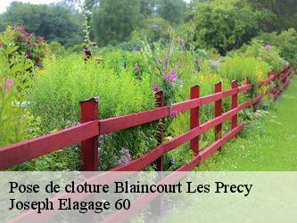 Pose de cloture  blaincourt-les-precy-60460 Joseph Elagage 60