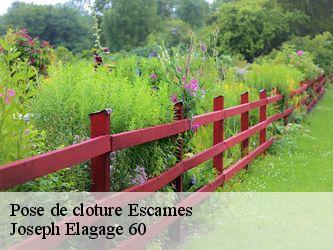 Pose de cloture  escames-60380 Joseph Elagage 60